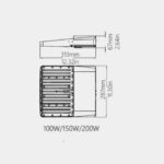 Projecteur LED extérieur grande puissance gris orientable IP66 – Image 13
