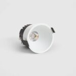 Spot Downlight LED 12W Coupe Ø 75 mm Deep Blanc chaud 2700K Blanc