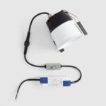 Spot LED encastrable extérieur aluminium blanc Ø75 IP65 – Image 11