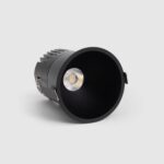 Spot Downlight LED 24W Coupe Ø 90 mm Deep Blanc chaud 2700K Noir