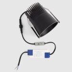 Spot encastrable LED extérieur noir alu Ø90 IP65 – Image 11