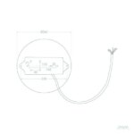 Spot LED piscine inox argent 12V IP68 en saillie submersible – Image 15